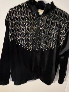 Vintage Rio Zip Up Velvet Jacket